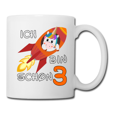 Einhörner Tasse - Einhorn Unicorn in der Rakete geburtstag geschenk