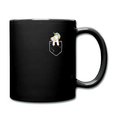Einhörner Tasse - Süßes Einhorn in Brusttasche Lustig Geschenk Kind