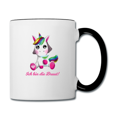 Einhörner Tasse - SweetyBat JGA Einhorn - Ich bin die Braut