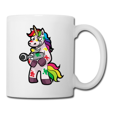 Einhörner Tasse - PAINTBALL Einhorn Markierer Airsoft Geschenk Kind