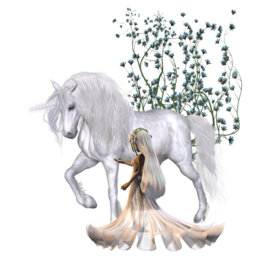 Motiv Kleine Fee mit Einhorn