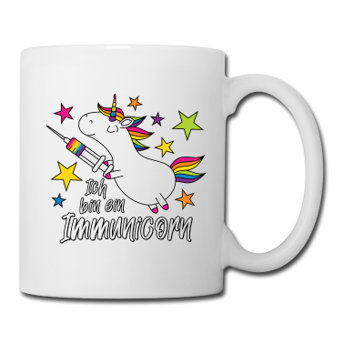Einhörner Tasse - Geimpft Einhorn Ich bin ein Immunicorn