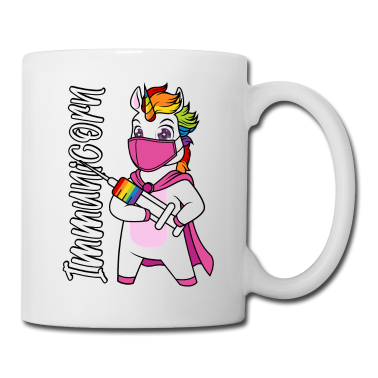 Einhörner Tasse - Geimpft Impfung impfen Immunicorn Spritze