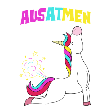 Motiv Einatmen Ausatmen Einhorn Yoga Unicorn Fitness Fan