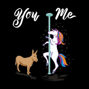 Motiv Lustiges Einhorn Poledance Stange Tanzen Geschenk