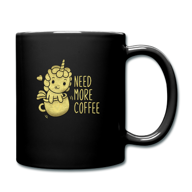 Einhörner Tasse - Gold Einhorn Kaffee