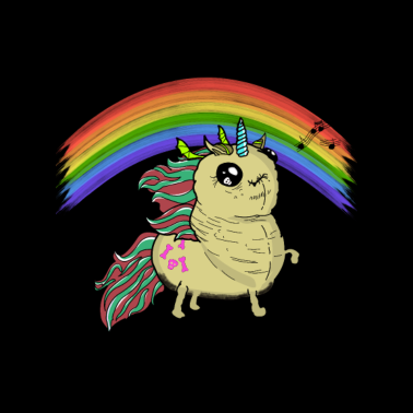 Motiv Einhorn Regenbogen Einhornwurm