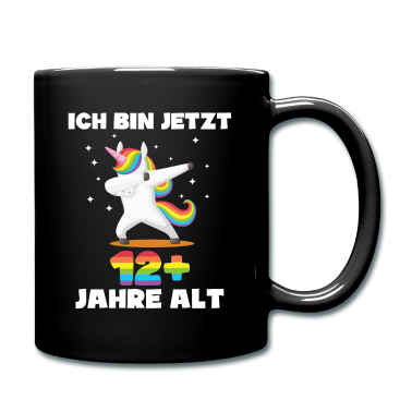 Einhörner Tasse - Geburtstags Geschenk für Sohn & Tochter zum 12.
