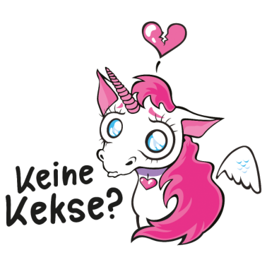 Motiv Keine Kekse? - Trauriges Einhorn