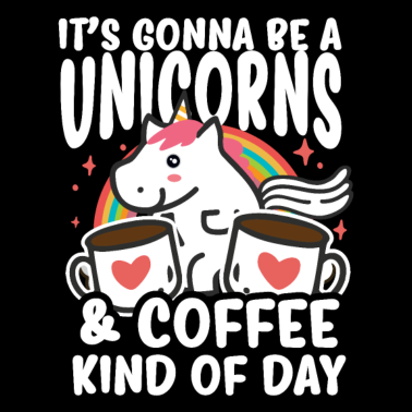 Motiv Einhörner und Kaffee - Einhorn