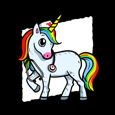 Motiv Süße Krankenschwester Einhorn Geschenkidee