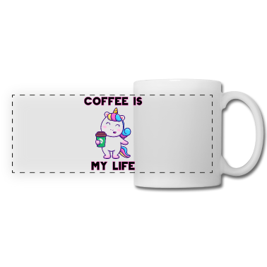 Einhörner Tasse - coffee is my life