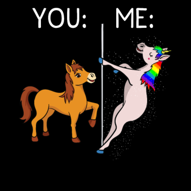 Motiv Pferde & Pferd Einhorn Pole Dance Stange Geschenk