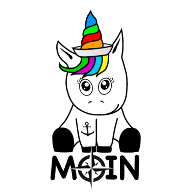 Motiv Süßes Einhorn Moin Löppt