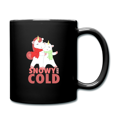 Einhörner Tasse - Einhörner im Winter