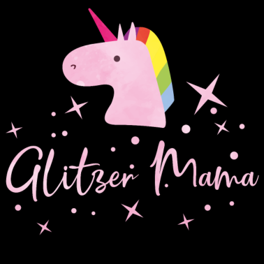 Motiv mama glitzer einhorn
