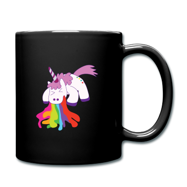Einhörner Tasse - Kotzendes Einhorn Regenbogen