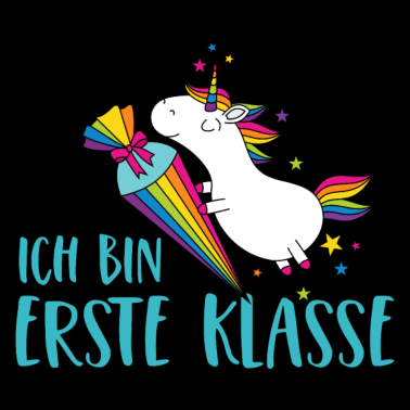 Motiv Einhorn Einschulung Schule Zuckertüte Erste Klasse