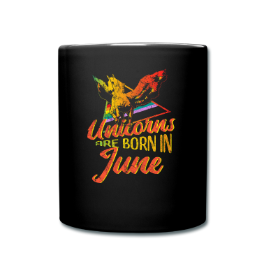 Einhörner Tasse - Einhörner werden im Juni geboren