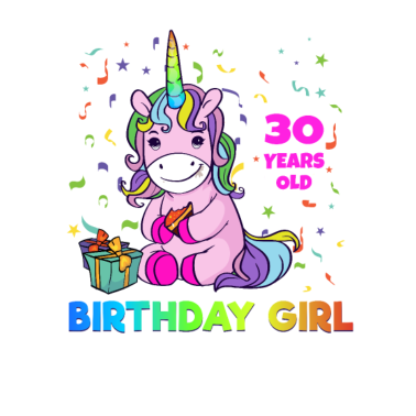 Motiv Einhorn 30. Geburtstag Jahre Alt Mädchen Geschenk