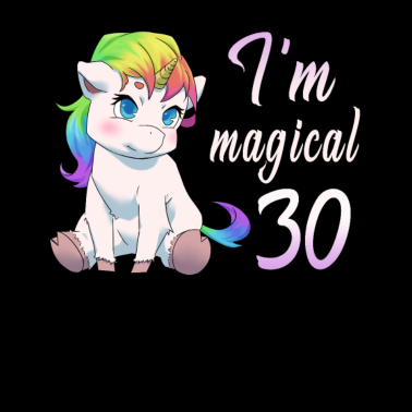 Motiv I'm magical 30 Einhorn 30. Geburtstag Geschenk