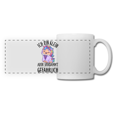 Einhörner Tasse - Ich bin klein aber gefährlich Hund
