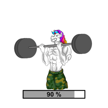 Motiv Einhorn Installing Muscles Loading Gym