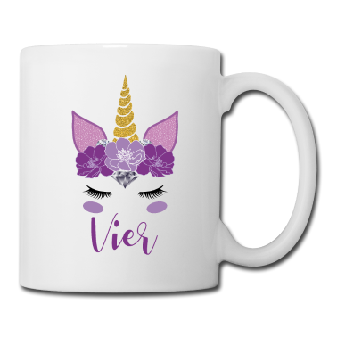 Einhörner Tasse - Geburtstag Geschenk Mädchen 4 Jahre