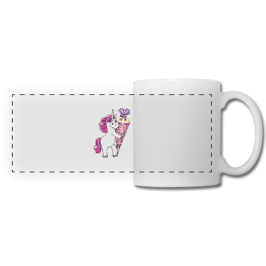 Einhörner Tasse - Einhorn mit Zuckertüte Einschulung Schulanfang