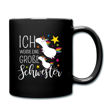 Einhörner Tasse - Große Schwester Einhorn Einhörner Geschwister Bunt