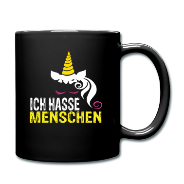 Einhörner Tasse - Ich hasse Menschen Einhorn