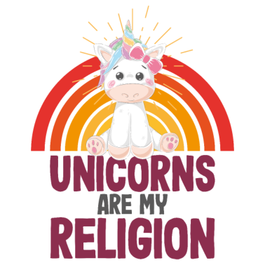 Motiv Einhorn Einhörner - Einhörner sind meine Religion