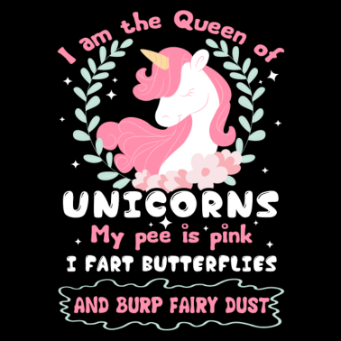 Motiv Einhorn Ich bin die Königin der Einhörner