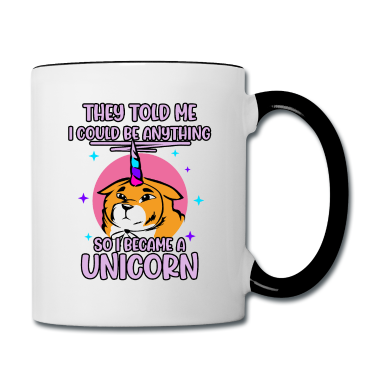 Einhörner Tasse - Ich wurde ein Einhorn Einhörner