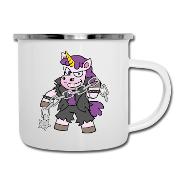 Einhörner Emaille Tasse - Einhorn
