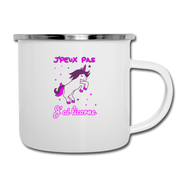 Einhörner Emaille Tasse - Ich kann nicht ich Einhorn