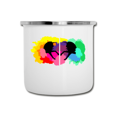 Einhörner Emaille Tasse - einhorn einhörner
