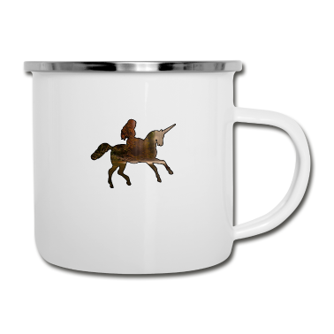 Einhörner Emaille Tasse - Das Einhorn- ich kann kein Einhorn haben.