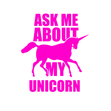 Motiv Einhorn Einhörner Frag mich nach meinen Einhorn