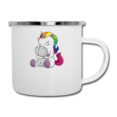 Einhörner Emaille Tasse - Einhorn - Mir egal ich bin ein Einhorn
