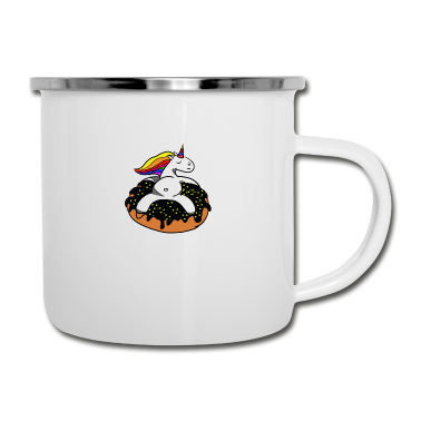 Einhörner Emaille Tasse - Einhorn