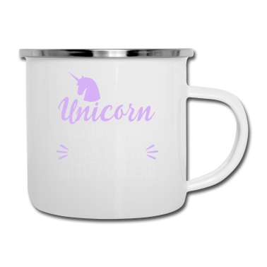 Einhörner Emaille Tasse - Einhorn