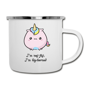 Einhörner Emaille Tasse - Einhorn
