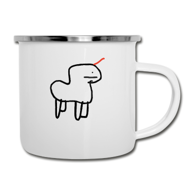 Einhörner Emaille Tasse - Einhorn