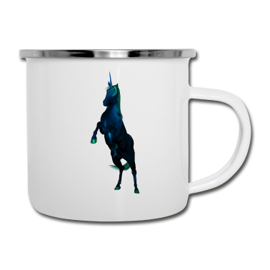 Einhörner Emaille Tasse - Einhorn