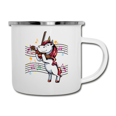Einhörner Emaille Tasse - Einhorn