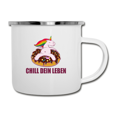 Einhörner Emaille Tasse - Einhorn