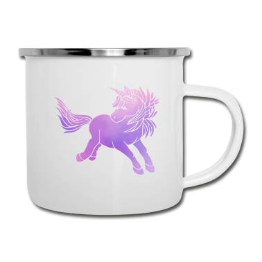 Einhörner Emaille Tasse - Einhorn