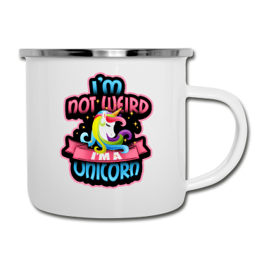 Einhörner Emaille Tasse - Einhorn