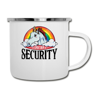 Einhörner Emaille Tasse - Einhorn